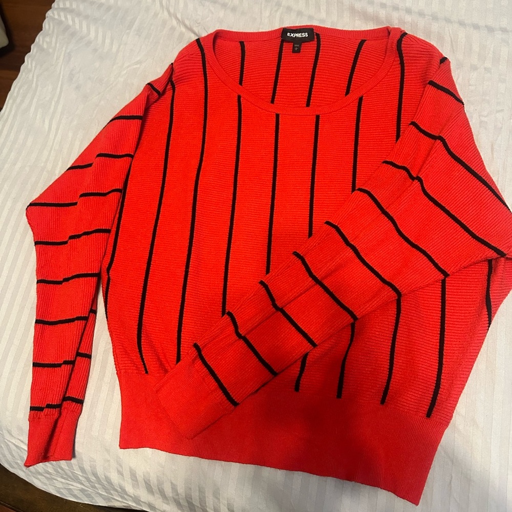 Red striped Express Sweater